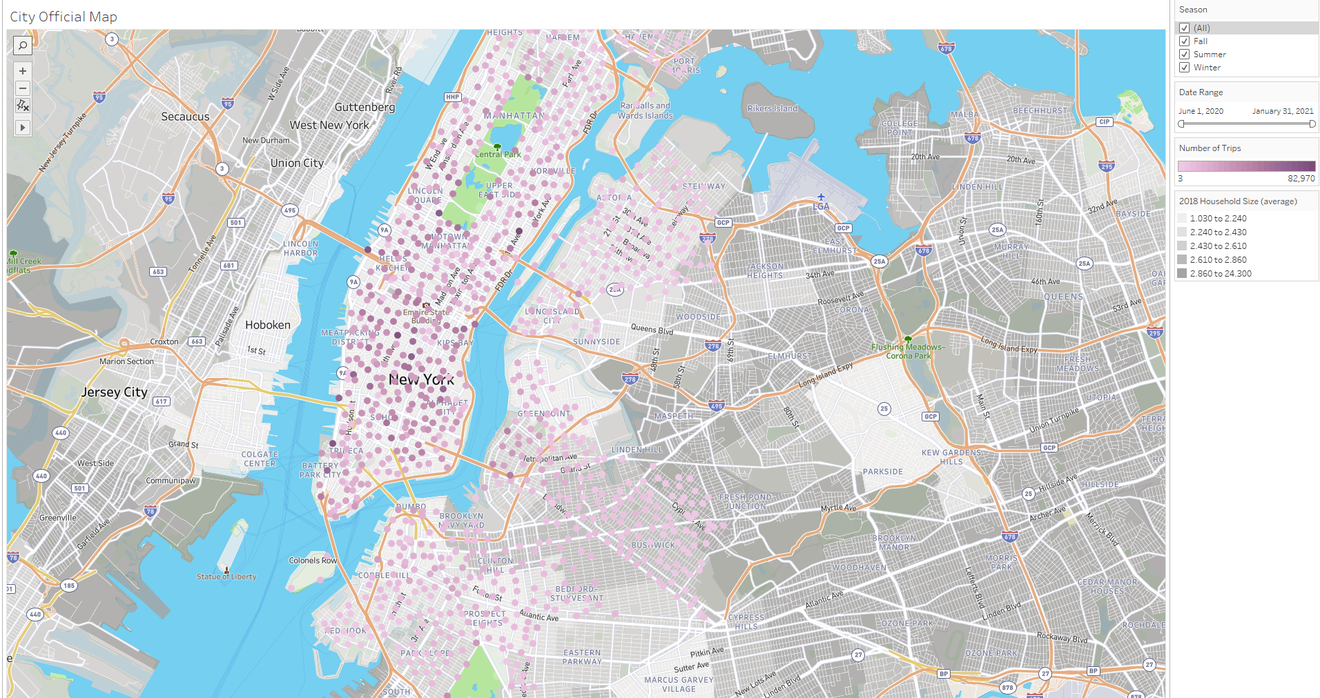 City official map visual